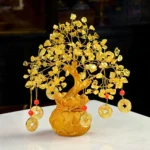 Cocon Citrine CrystalTree Cocon Citrine Crystal Tree with golden-yellow citrine gemstone chips