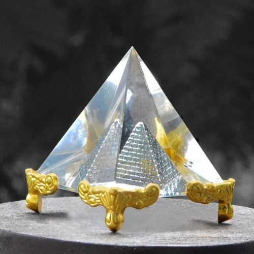 Vastu Feng Shui Crystal Glass Pyramid for Home and Office Energy Balancing