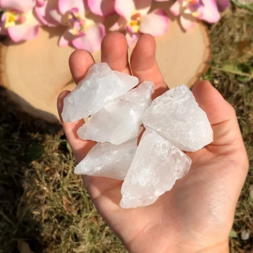Raw Clear Quartz Crystal Cluster for Healing and Energy Amplification